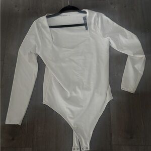 Abercrombie & Fitch Soft Square Neck Bodysuit 🤍 L NWT